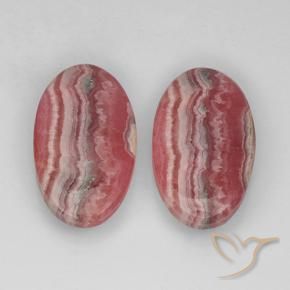 Rodocrosite naturale multicolore da 22,29 ct, taglio ovale, traslucido