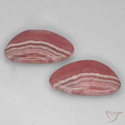 24.58ctw Naturale Multicolore Rodocrosite, Taglio a fantasia, Traslucido