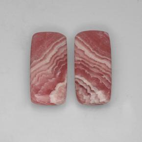 Gemme di Rodocrosite Multicolore naturale da 24.93 ct, Taglio a cuscino, Traslucido