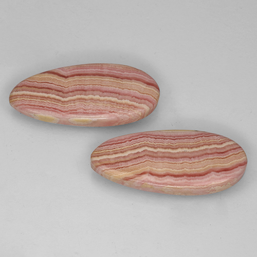 Rodocrosite naturale multicolore da 25,48 ct, taglio a pera, traslucido