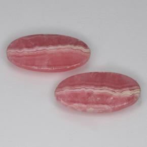 Rodocrosite naturale multicolore da 13,61 ct, taglio ovale, traslucido