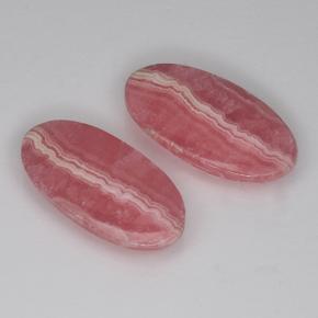 Rodocrosite naturale multicolore da 13,61 ct, taglio ovale, traslucido