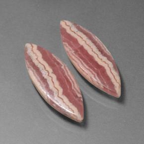 Gemme di Rodocrosite Multicolore naturale da 14.68 ct, Taglio marquise, Traslucido