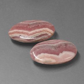 Rodocrosite naturale multicolore da 15,62 ct, taglio ovale, traslucido