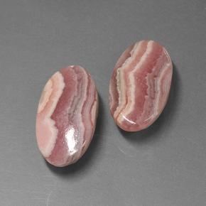 Rodocrosite naturale multicolore da 15,62 ct, taglio ovale, traslucido