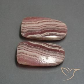 Gemme di Rodocrosite Multicolore naturale da 37.17 ct, Taglio a fantasia, Traslucido