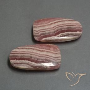 Gemme di Rodocrosite Multicolore naturale da 37.17 ct, Taglio a fantasia, Traslucido