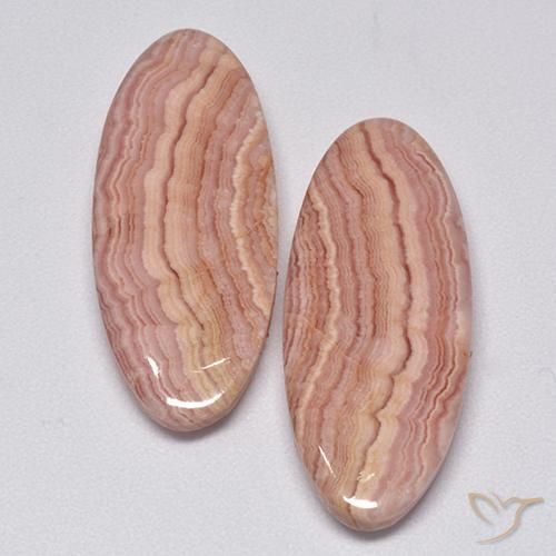 26.79ctw Naturale Multicolore Rodocrosite, Ovale, Opaco