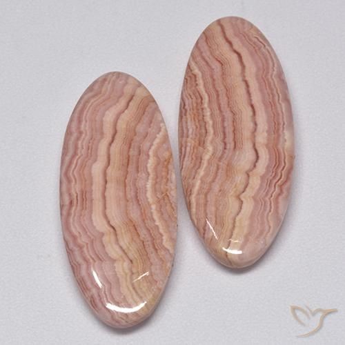 Gemme di Rodocrosite Multicolore naturale da 26.79 ct, Ovale, Opaco