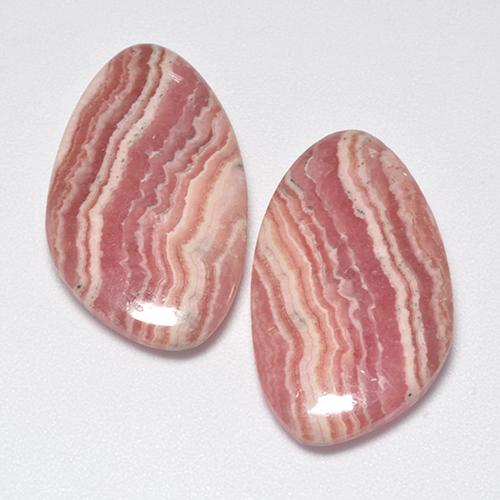 Rodocrosite naturale multicolore da 29,61 ct, forma fantasia, traslucido