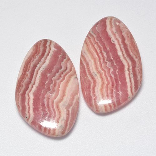Rodocrosite naturale multicolore da 29,61 ct, forma fantasia, traslucido