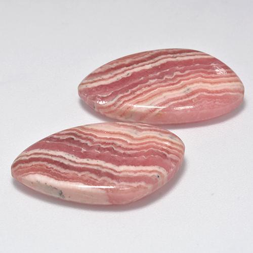 Rodocrosite naturale multicolore da 29,61 ct, forma fantasia, traslucido