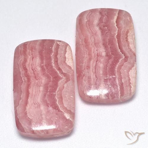Gemme di Rodocrosite Multicolore naturale da 32.67 ct, Cuscino, Traslucido