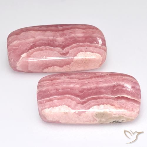 Gemme di Rodocrosite Multicolore naturale da 32.67 ct, Cuscino, Traslucido