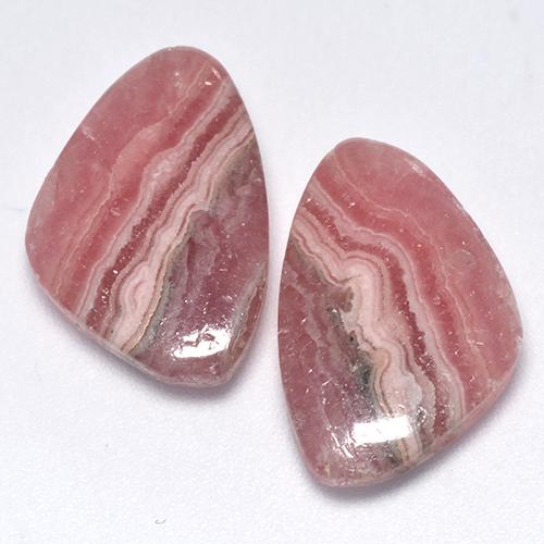 Rodocrosite naturale multicolore da 13,65 ct, forma fantasia, traslucido