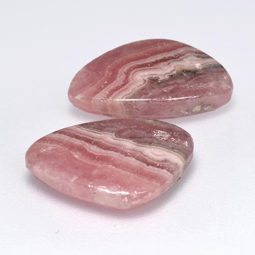 Rodocrosite naturale multicolore da 13,65 ct, forma fantasia, traslucido