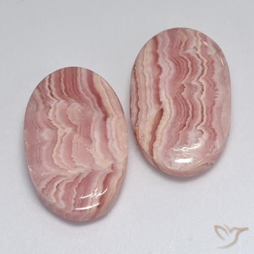 Rodocrosite naturale multicolore da 18,48 ct, taglio ovale, traslucido