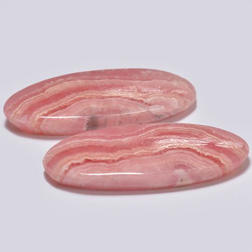 Rodocrosite naturale multicolore da 15,45 ct, taglio ovale, traslucido