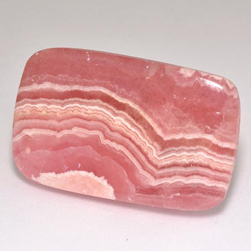 Rodocrosite naturale multicolore da 22,89 ct, taglio a cuscino, traslucido