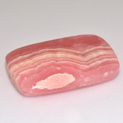 Rodocrosite naturale multicolore da 22,89 ct, taglio a cuscino, traslucido