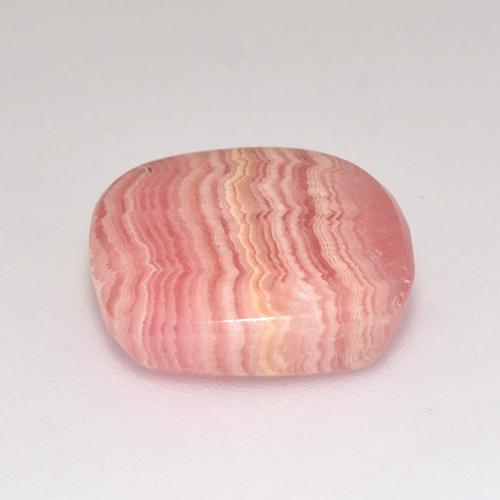 Rodocrosite naturale multicolore da 8,87 ct, taglio a cuscino, traslucido