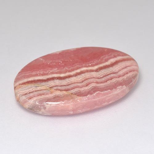 Rodocrosite naturale multicolore da 13,04 ct, taglio ovale, traslucido
