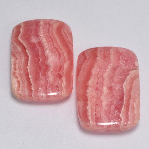 Rodocrosite naturale multicolore da 13,46 ct, taglio a cuscino, traslucido