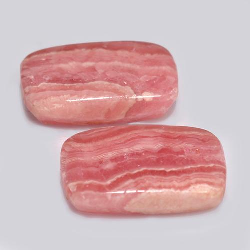 Rodocrosite naturale multicolore da 13,46 ct, taglio a cuscino, traslucido