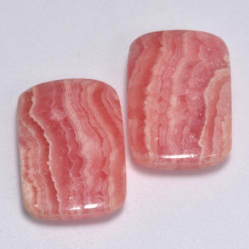 Rodocrosite naturale multicolore da 13,46 ct, taglio a cuscino, traslucido