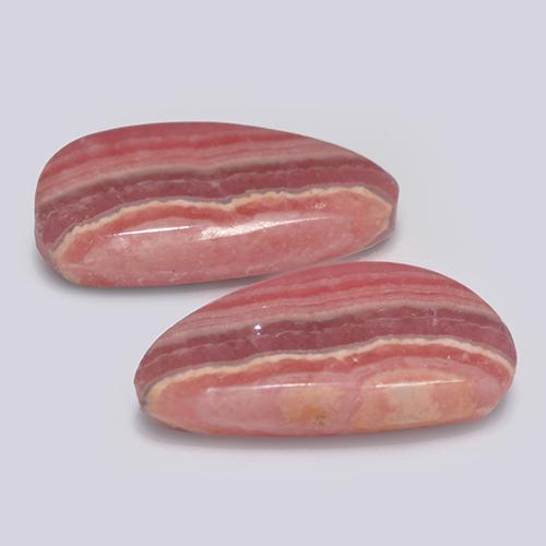 Gemme di Rodocrosite Multicolore naturale da 16.80 ct, Forma fantasia, Traslucido