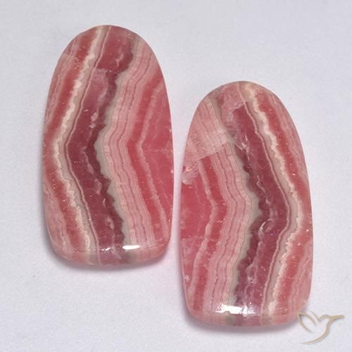 21.12ctw Naturale Multicolore Rodocrosite, Taglio a fantasia, Traslucido
