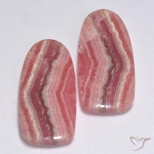 Gemme di Rodocrosite Multicolore naturale da 21.12 ct, Taglio a fantasia, Traslucido
