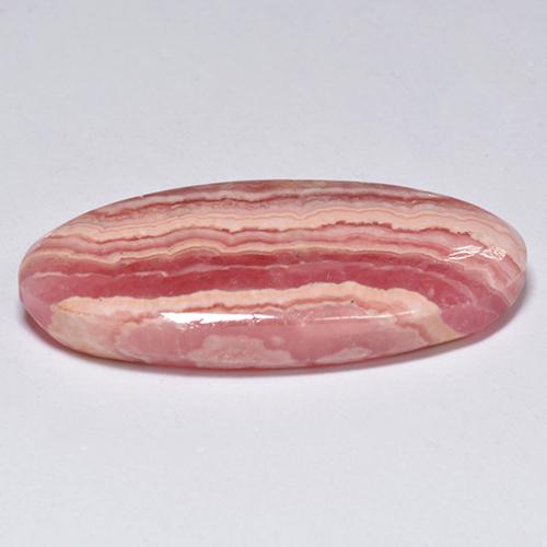 Rodocrosite naturale multicolore da 18,35 ct, taglio ovale, traslucido