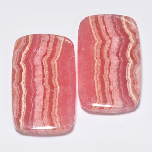Rodocrosite naturale multicolore da 57,98 ct, taglio a cuscino, traslucido