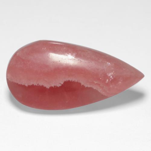 Rodocrosite naturale multicolore da 12,43 ct, taglio a pera, traslucido
