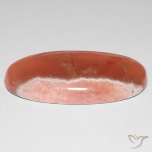 Rodocrosite Multicolore naturale da 34.60 ct, Ovale, Traslucido
