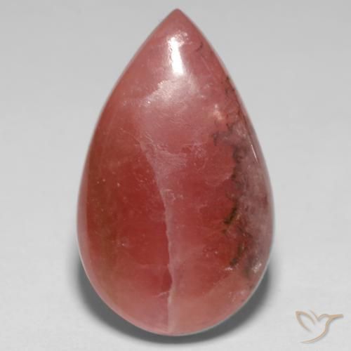 Rodocrosite naturale multicolore da 14,36 ct, taglio a pera, traslucido