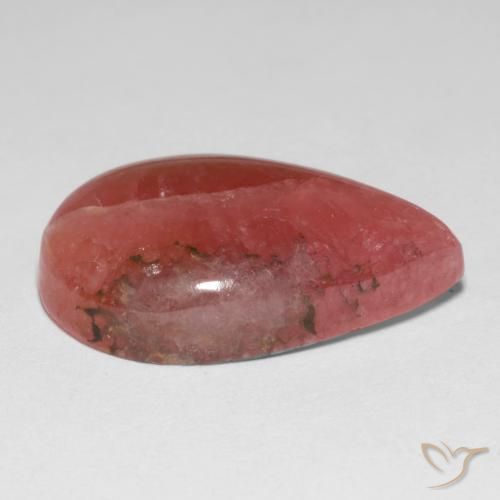 Rodocrosite naturale multicolore da 14,36 ct, taglio a pera, traslucido