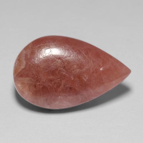 Rodocrosite naturale multicolore da 8,69 ct, taglio a pera, traslucido