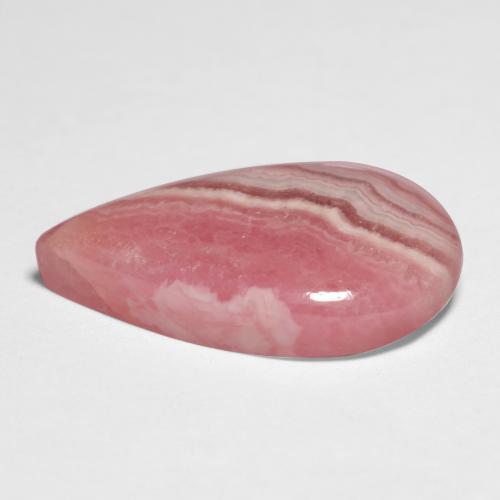Rodocrosite naturale multicolore da 8,11 ct, taglio a pera, traslucido