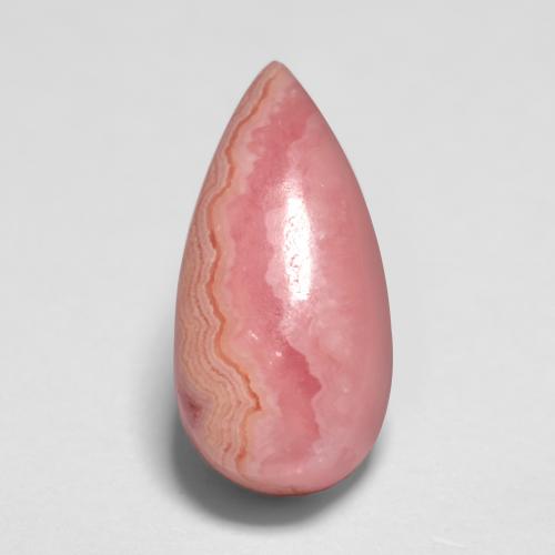 Rodocrosite naturale multicolore da 2,65 ct, taglio a pera, traslucido