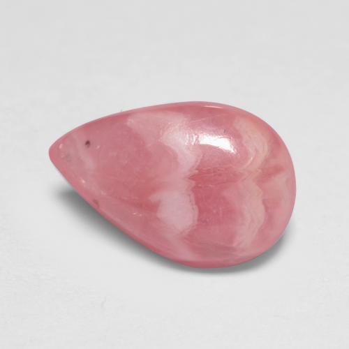 Rodocrosite naturale multicolore da 1,80 ct, taglio a pera, traslucido