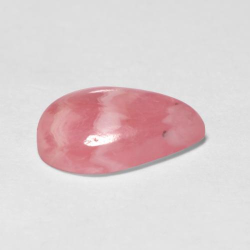 Rodocrosite naturale multicolore da 1,80 ct, taglio a pera, traslucido