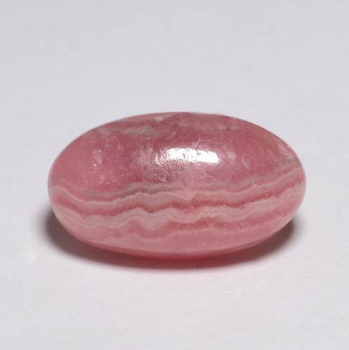 Rodocrosite naturale multicolore da 4,50 ct, taglio ovale, traslucido