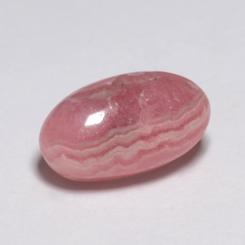 Rodocrosite naturale multicolore da 4,50 ct, taglio ovale, traslucido