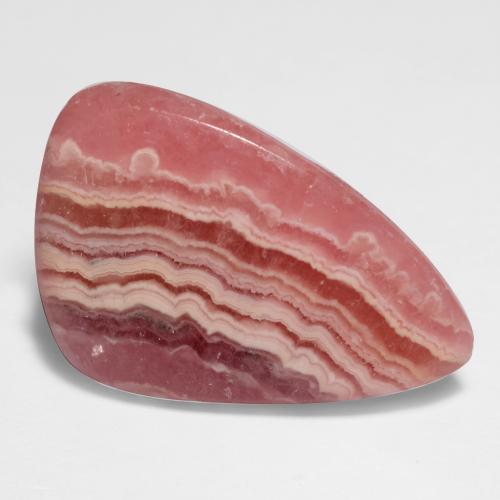 Rodocrosite naturale multicolore da 10,87 ct, forma fantasia, traslucido