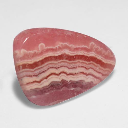 Rodocrosite naturale multicolore da 10,87 ct, forma fantasia, traslucido