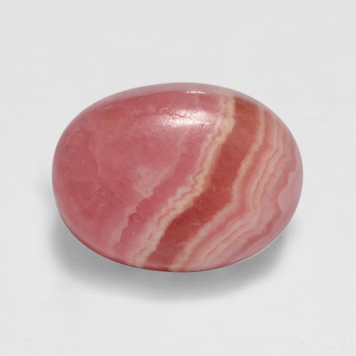 Rodocrosite naturale multicolore da 2,48 ct, taglio ovale, traslucido