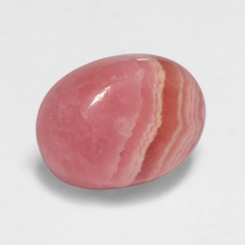 Rodocrosite naturale multicolore da 2,48 ct, taglio ovale, traslucido
