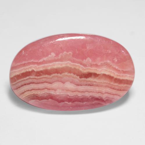 Rodocrosite naturale multicolore da 11,55 ct, taglio ovale, traslucido